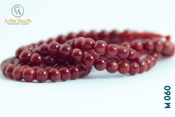 Tira de Cuentas de Coral, Redondas Lisas 3mm (99 pzas)