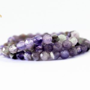 Amatista Extra Facetada Vetas Marrones 4 MM