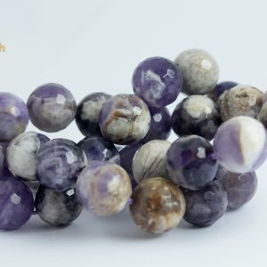 Amatista Extra Facetada Vetas Marrones