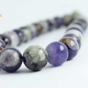 Amatista Pulida Lisa Vetas Marrones  1 4MM 29 UND x Tira