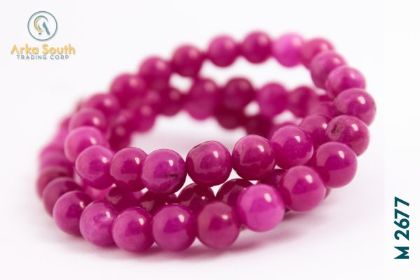 Esferas de Jade Fucsia Liso